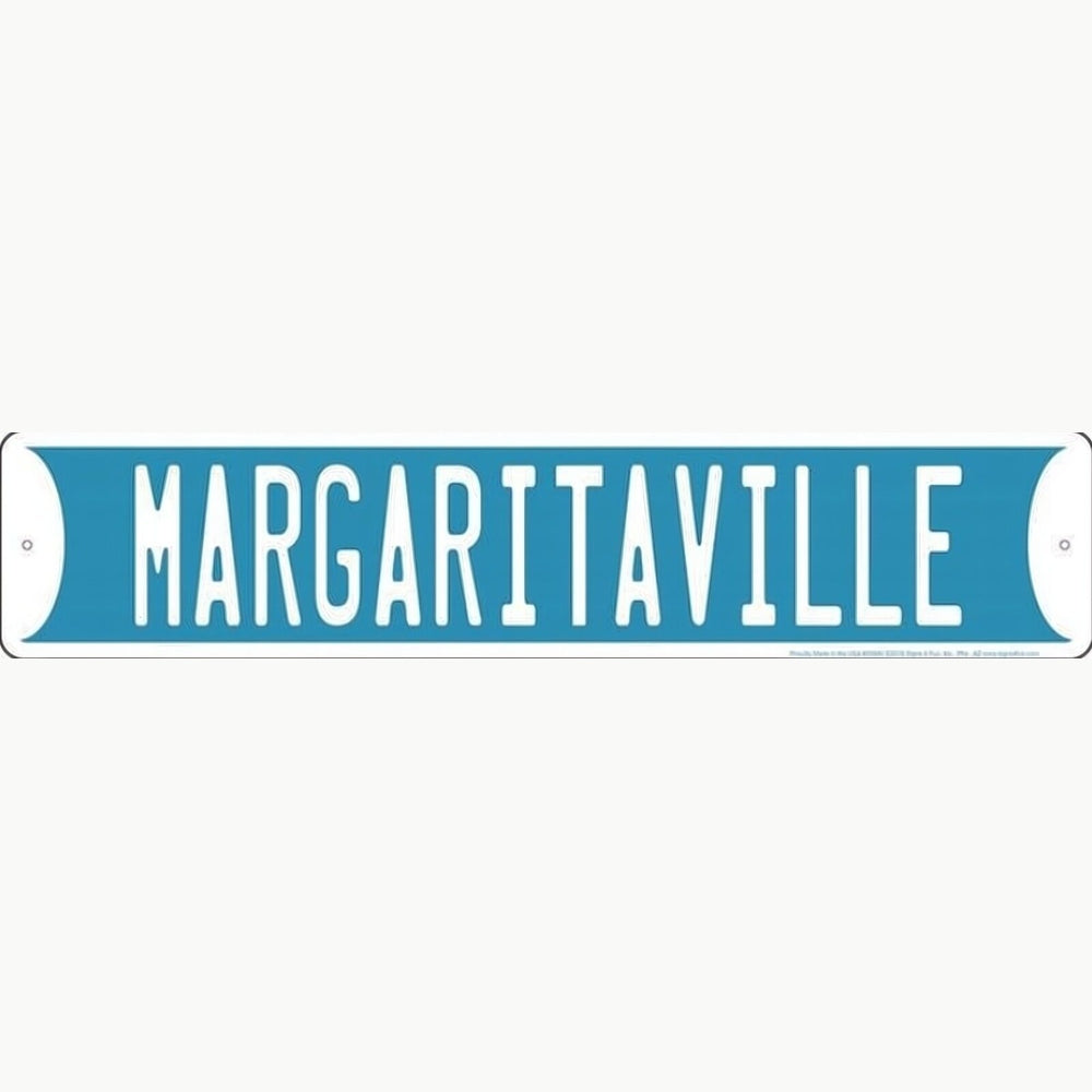Margaritaville 24" x 5" Novelty Metal Embossed Street Sign NEW! Home & Garden:Home Décor:Plaques & Signs Style Your Walls